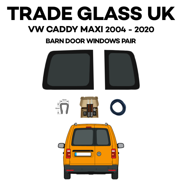trade glass uk vw caddy maxi barn door windows