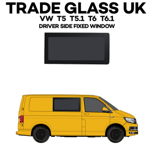 trade glass uk vw t5 t5.1 t6 t6.1 driver fixed window
