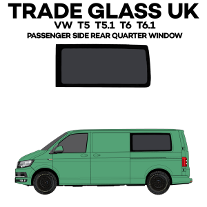 trade glass uk vw t5 t5.1 t6 t6.1 passenger rear quarter window lwb long