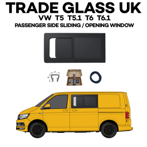 trade glass uk vw t5 t5.1 t6 t6.1 passenger sliding window