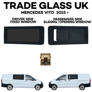 trade glass uk mercedes vito new 2015 passenger sliding driver fixed windows