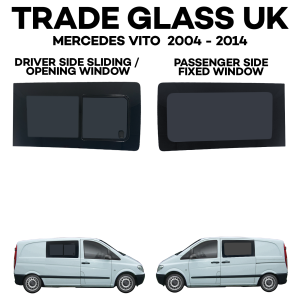 trade glass uk mercedes vito old 2004 2014 passenger fixed driver sliding windows