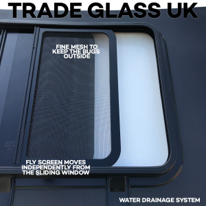 trade glass uk vw crafter new shape 2018 barn door sliding window bug fly screen