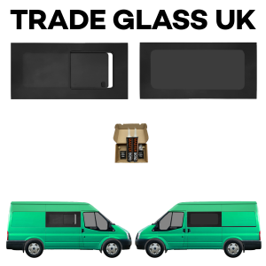 trade glass uk ford transit t16 mk6 mk7 mwb medium driver sliding passenger fixed windows