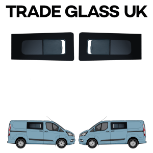 trade glass uk ford transit custom driver passenger sliding windows twin doors model both