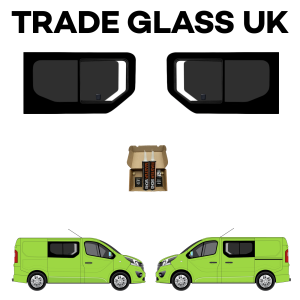 trade glass uk renault trafic vauxhall vivaro 2014 2019 driver passenger both sliding windows