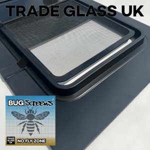 trade glass uk bug screens t5 ducato close up built in fly screen