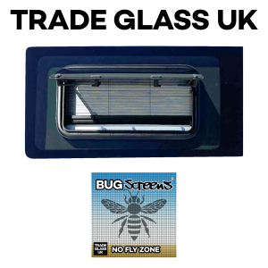 trade glass uk vw t5 t5.1 t6 t6.1 passenger driver both pop out windows bug screens