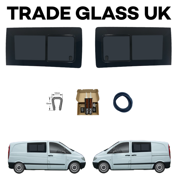 trade glass uk mercedes vito 2004 2014 passenger driver both sliding windows